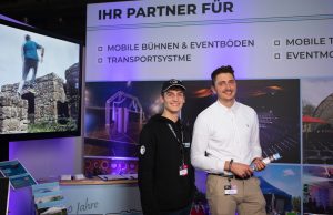 Mott Mobile Systeme und Wirkung.live bei der Future of Festivals Mott Stand auf der Future of Festivals (Foto: Jan Pyko/Mott Mobile Systeme GmbH)