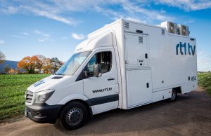Qvest sorgt für Upgrade der Fahrzeugflotte von rt1.tv Neuer Übertragungswagen von rt1.tv (Fotos: Qvest)