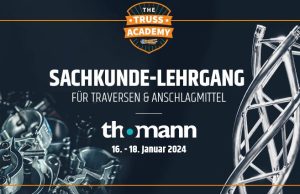 Truss Academy-Lehrgang „Sachkunde für Traversen und Anschlagmittel“ (Grafik: Global Truss)