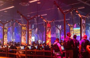 150 beleuchtete Baumstrukturen für die BlizzCon 2023