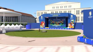 Geplante Fan Zone Augustusplatz (Fotos: Stadt Leipzig 2024)