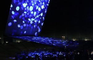 Ars Electronica Solutions setzt im Gasometer Oberhausen auf AV Stumpfl „Die Welle“ im Gasometer Oberhausen (Foto: Isabel Schölmbauer/Ars Electronica)