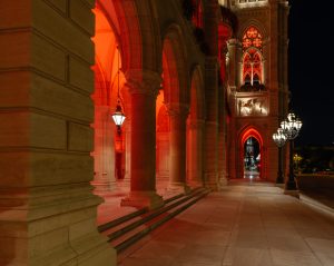 Neue Festbeleuchtung am Wiener Rathaus (Fotos: Signify)