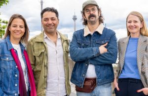 Music Düsseldorf will Musikwirtschaft der Region fördern Melanie Schrader, Hamed Shahi, Felix Wursthorn und Daniela Stork (von links, Foto: D.Live/Kai Kuczera)