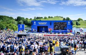 Nüssli Deutschland errichtete Fan Zones der Euro 2024 Fan Zone in München (Fotos: Nüssli/Marvin Ibo Güngör)