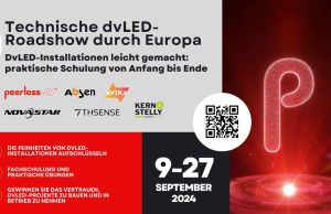 Peerless-AV kündigt europaweite dvLED Roadshow 2024 an (Grafik: Peerless-AV)