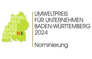Mott für Umweltpreis Baden-Württemberg 2024 nominiert Logo zur Nominierung (Foto: Mott Mobile Systeme)