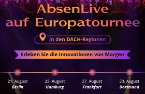 Absen lädt im August zur AbsenLive DACH-Roadshow (Grafik: Absen Europe)