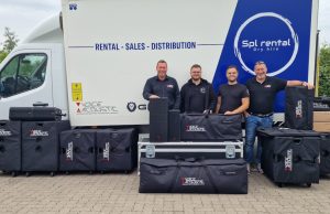 Voice-Acoustic erweitert internationales Vertriebsnetzwerk Stefan Rast (Voice-Acoustic), Anton Nilsson (SPL Rental AB), Daniel Nilsson (SPL Rental AB) and Jürgen Bachthaler (Voice-Acoustic) (von links, Foto: Voice-Acoustic)