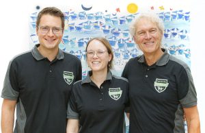 Maximilian Blanck, Marie-Kathrin Huber und Rainer Blanck (von links, Foto: Sommer cable)