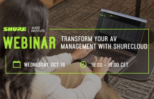 Shure Webinar zum AV-Management mit ShureCloud (Grafik: Shure)