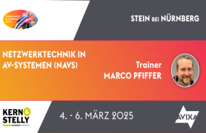 Avixa NAVS Kurs Anfang März bei Kern & Stelly (Grafik: Kern & Stelly)