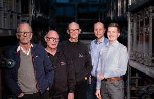 Klaus Nass, Walter Schmitt, Arwed Fischer, Eric Hines und Manuel Greim (von links, Foto: flashlight Veranstaltungstechnik GmbH)