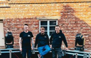 Mike Dingel, Marcel Zink und Adrian Veltum (von links, Foto: Zink Veranstaltungstechnik)
