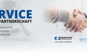 Sertronics übernimmt technischen Service für Monacor (Grafik: Monacor International)