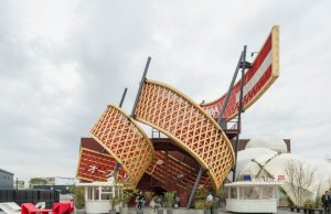 Nüssli stellt fünf Länderpavillons für die Expo Osaka fertig Österreich Pavillon (Foto: Stefan Schilling Fotografie)