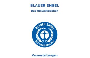 Webinar-Aufzeichnung zum Blauen Engel für Veranstaltungen nun online (Grafik: RAL gGmbH)