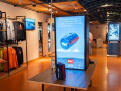 Helly Hansen-Store mit Digital Signage von Sony und xplace Multimedialer Pop-up Store Zukunftsraum (Fotos: Finja Thiede/Kiel-Marketing)