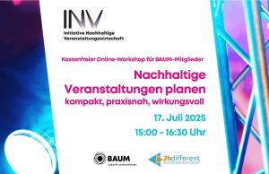 Praxisnaher Online-Workshop über Event-Nachhaltigkeit