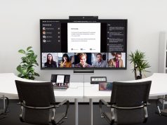 Kindermann stellt neue Generation interaktiver Displays vor Neue TD-12xx Serie im Meetingraum (Foto: Kindermann)