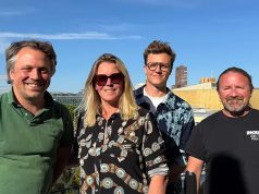 DEAG steigt beim Metal-Festival Rockharz ein Benedikt Alder (Executive Vice President Festivals der DEAG), Daniela Glogner (Geschäftsführerin Veruga, Gründerin des Rockharz) Oliver Hoppe (Geschäftsführer Wizard Live), Thorsten „Buddy“ Kohlrausch (Geschäftsführer Veruga, Gründer des Rockharz) (von links, Foto: Claudia Surel)