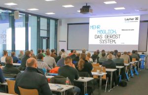Fachtreffen bei Layher: Kolloquium und Stammtisch