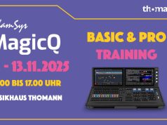 ChamSys MagicQ Training Basic und Pro bei Thomann (Grafik: Thomann)