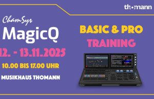 ChamSys MagicQ Training Basic und Pro bei Thomann (Grafik: Thomann)
