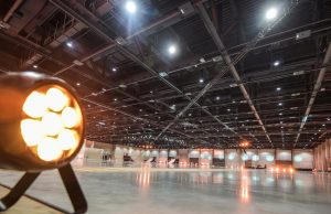 TSE bleibt auch weiterhin Technikpartner der Messe Berlin Eventlocation hub27 bei der Messe Berlin (Foto: Messe Berlin)