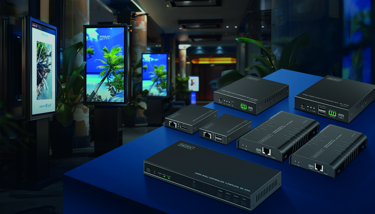 Digitus präsentiert elf neue Video-Extender (Foto: Assmann Electronic) Digitus präsentiert elf neue Video-Extender (Foto: Assmann Electronic)