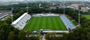 Temporäres Sation des AGF Aarhus (Foto: Nüssli)