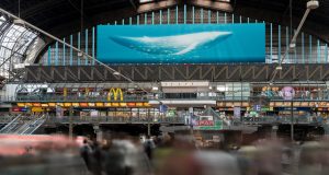 Ströer plant Deutschlands größten DOOH-Screen in Hamburg Geplanter Screen „The Whale“ in Hamburg (Foto: Ströer)