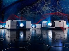 Sharp erweitert Projektoren-Portfolio für die ISE 2026 Neue Sharp-Projektoren auf der ISE 2026 in Barcelona (Foto: Sharp)