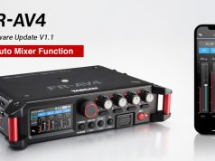 Tascam erweitert neuen Feldrecorder FR-AV4 um Auto-Mixer Visual zum Funktions-Update (Foto: Tascam)