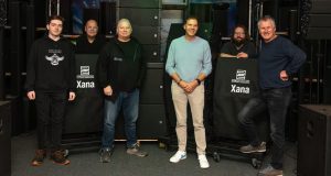 promedia group wird Servicepartner für Pronomic Xana Jonas Meishammer, Alexander Heger, Ernst Seider, Roman Thomas, Ruben Raff und Manfred Egner (von links, Foto: Musikhaus Kirstein)