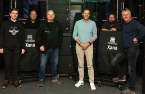 promedia group wird Servicepartner für Pronomic Xana Jonas Meishammer, Alexander Heger, Ernst Seider, Roman Thomas, Ruben Raff und Manfred Egner (von links, Foto: Musikhaus Kirstein)