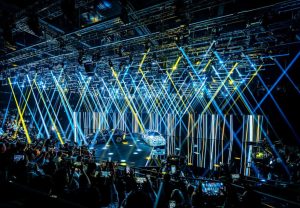 Sunrise Studios setzte bei BMW iX3-Premiere auf Robe (Fotos: Tobias Heydthausen)