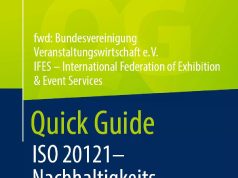 Neues Praxisbuch für nachhaltiges Veranstaltungsmanagement Neues Praxisbuch für nachhaltiges Veranstaltungsmanagement (Cover: Springer Gabler Verlag)