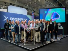 Comm-Tec präsentierte neuen Markenauftritt auf der ISE Comm-Tec auf der ISE 2026 (Foto: Comm-Tec)
