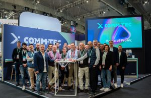 Comm-Tec präsentierte neuen Markenauftritt auf der ISE Comm-Tec auf der ISE 2026 (Foto: Comm-Tec)