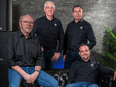 HK Audio startete mit neuer Geschäftsleitung ins Jahr Lothar Stamer, Holger Kartes, Stefan Persch und Christian Jordan (von links, Foto: HK Audio)