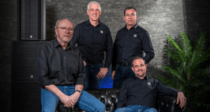 HK Audio startete mit neuer Geschäftsleitung ins Jahr Lothar Stamer, Holger Kartes, Stefan Persch und Christian Jordan (von links, Foto: HK Audio)