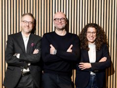 Neuland Concerts verstärkt Geschäftsführung Pascal Funke, Christian Gerlach und Tina Krug (von links, Foto: Neuland Concerts)
