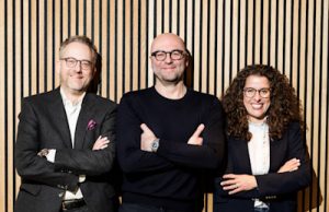 Neuland Concerts verstärkt Geschäftsführung Pascal Funke, Christian Gerlach und Tina Krug (von links, Foto: Neuland Concerts)