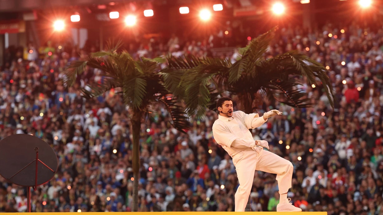 Halbzeitshow mit Bad Bunny (Fotos: PRG) Halbzeitshow mit Bad Bunny (Fotos: PRG)