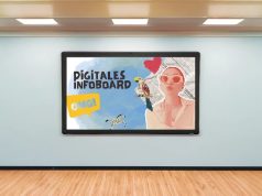 Brandschutzoptimierte Medientechnik von gekartel Brandschutzmonitor in 75 Zoll (Foto: gekartel AG)