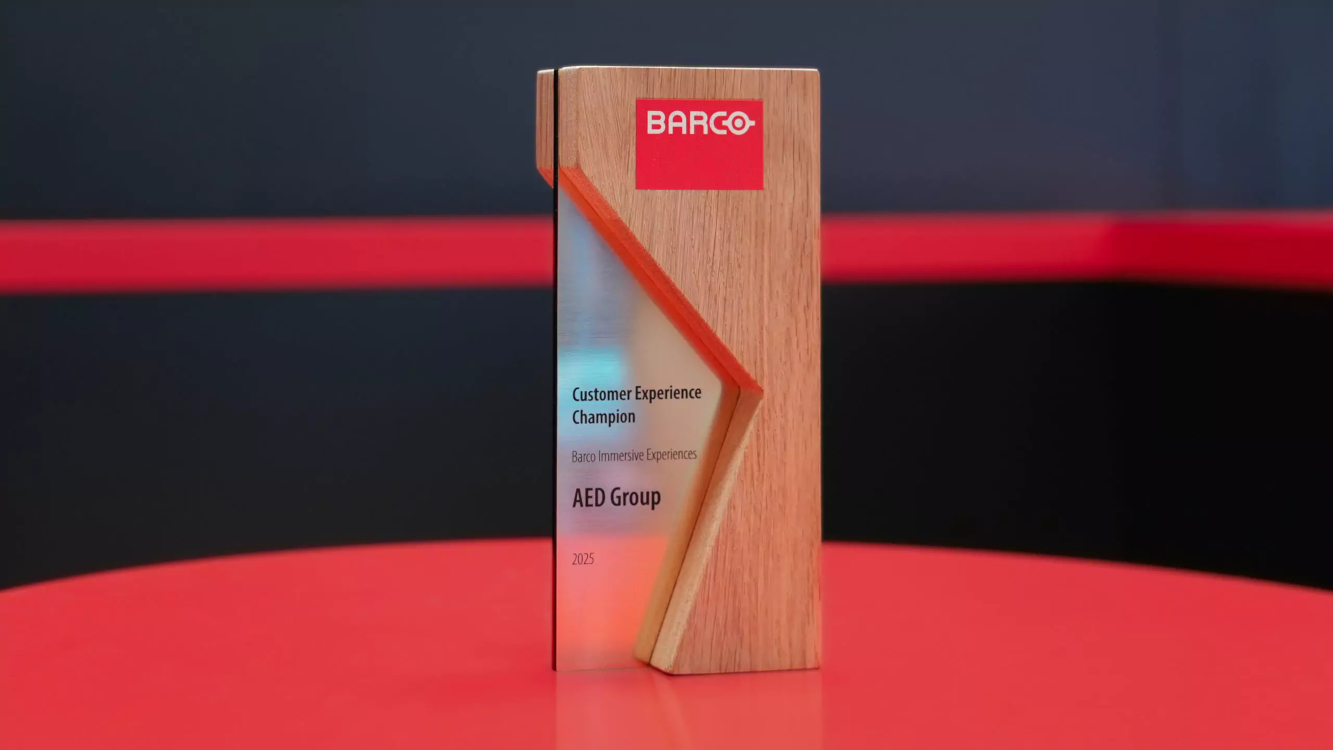 AED group als Barco Customer Experience Champion ausgezeichnet (Foto: AED group) AED group als Barco Customer Experience Champion ausgezeichnet (Foto: AED group)