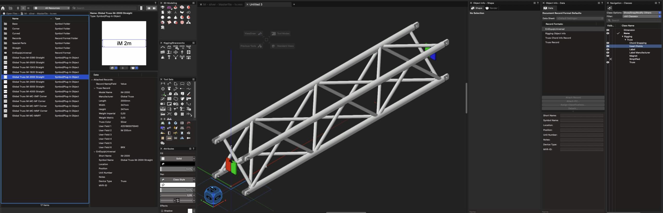 Global Truss Vectorworks