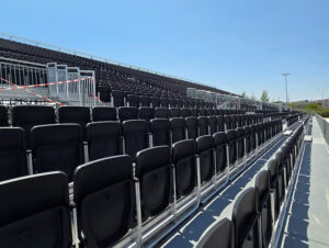 Nüssli mit temporären Eventbauten für die Formel 1 in Madrid (Fotos: Nüssli)