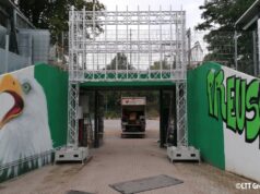 LTT Sondertragwerk für LED-Wall im Preußen-Münster Stadion